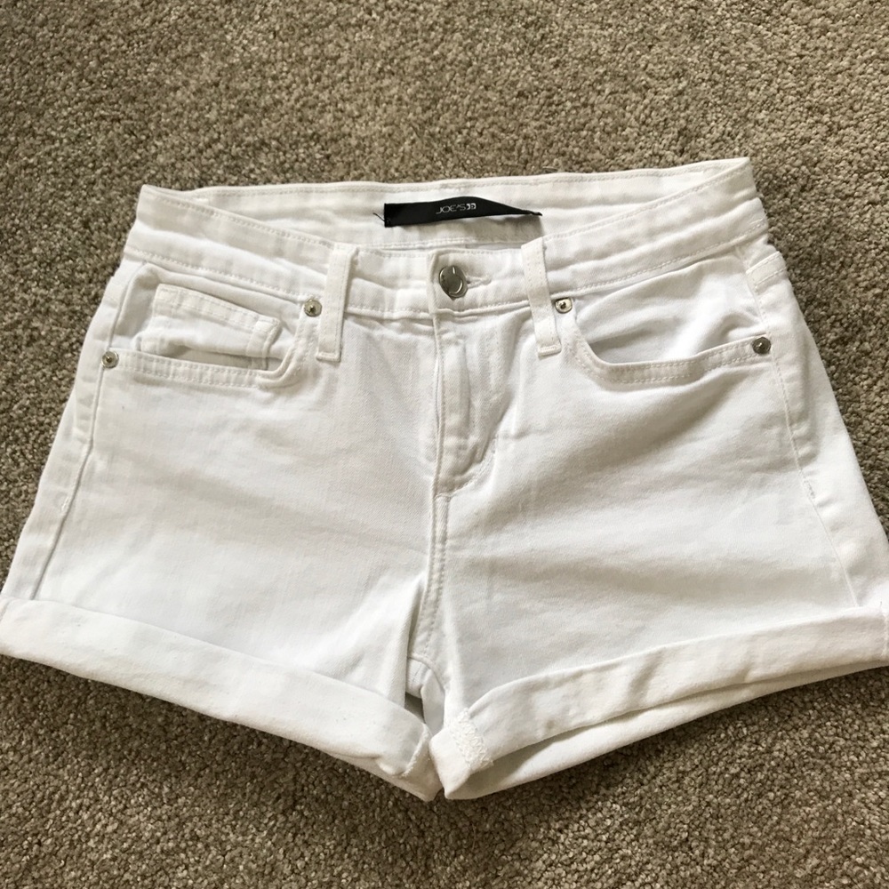Joes Jeans white denim shorts
